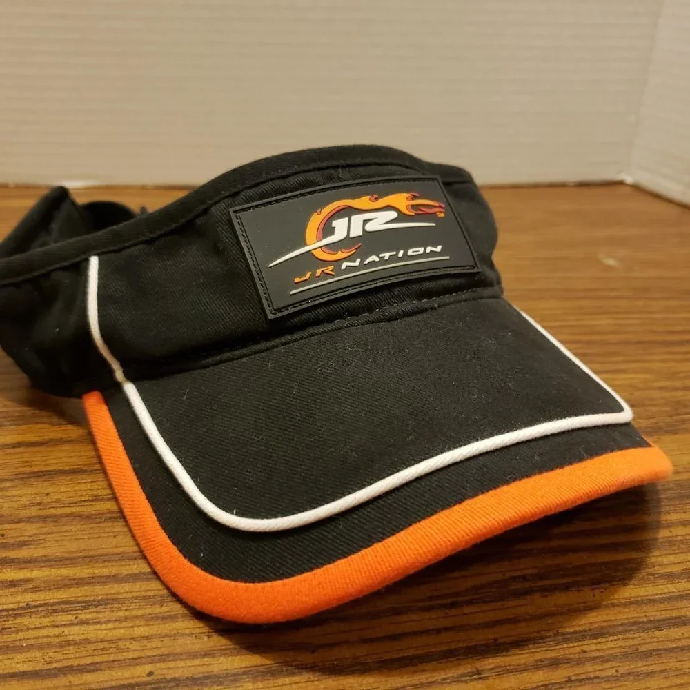 NASCAR Chase Authentics JR Nation Orange and Black Dale Earnhardt Jr Visor Hat